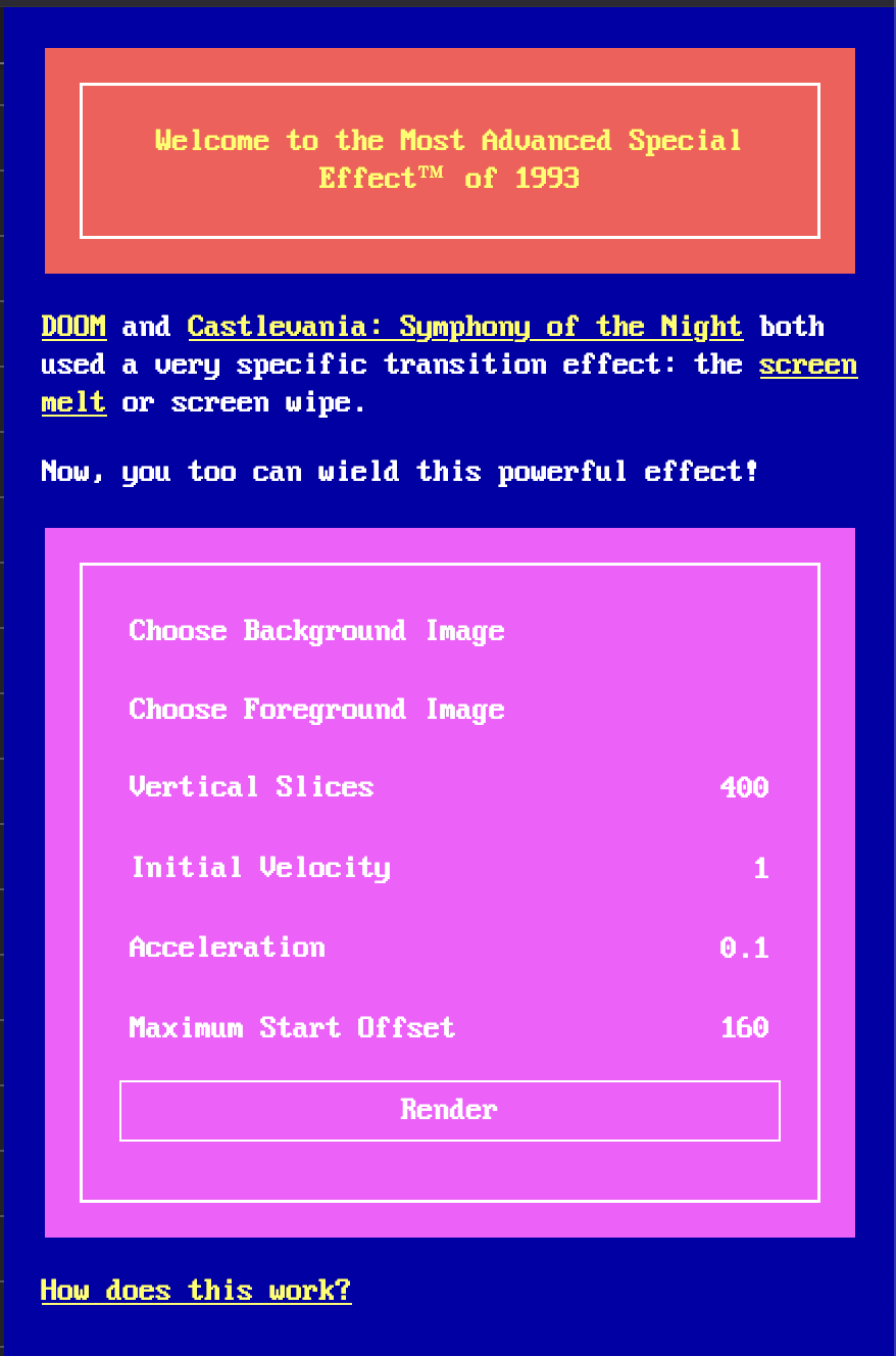 Welcome to the Most Advanced Special Effect™ of 1993